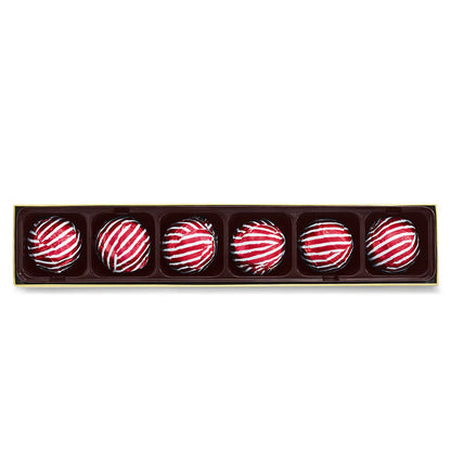 Godiva Belgium Limited Edition Candy Cane Truffles 6 piece 4.1 oz box
