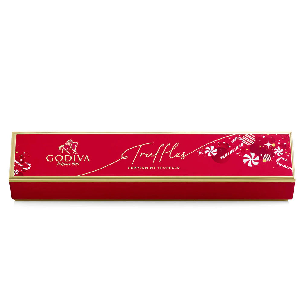 Godiva Belgium Limited Edition Candy Cane Truffles 6 piece 4.1 oz box