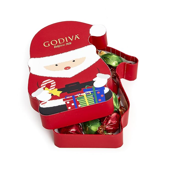 Santa Box With Chocolate Truffles, 8 pc.