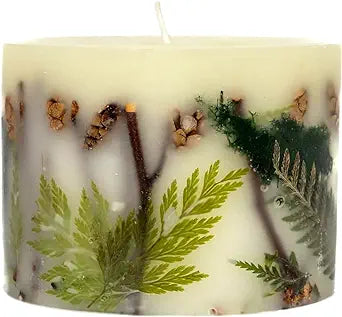 Rosy Rings Small Round Botanical Candle - Roman Lavender 4.5" by 5" tall