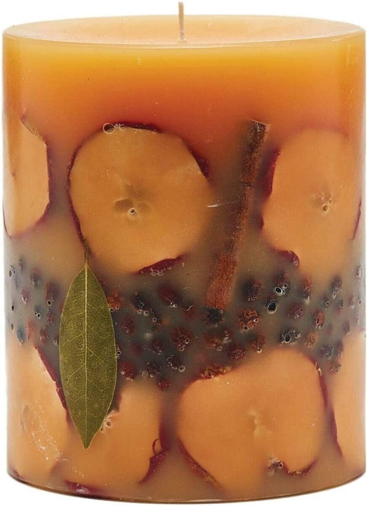 Rosy Rings Medium Round Botanical Candle - Spicy Apple 6.5"