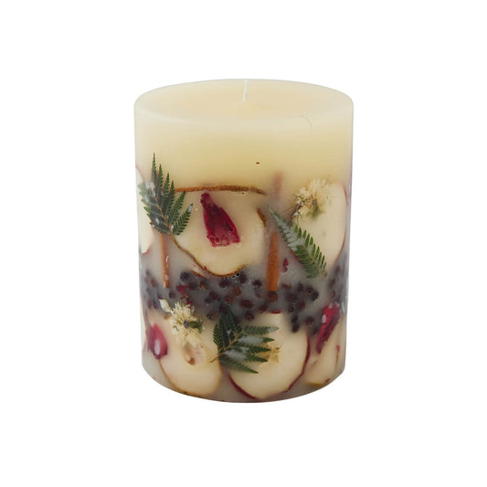Rosy Rings Small Round Botanical Candle - Spicy Apple 5.5"
