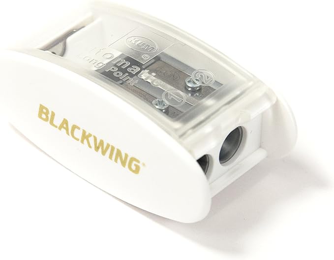 Palomino Blackwing Two-Step Long Point Sharpener White