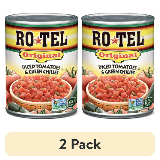 ROTEL Original Diced Tomatoes and Green Chilies, Keto Friendly, 10 Ounce
