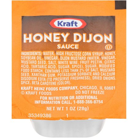 Kraft Honey Dijon Sauce Cups, 1 oz, Pack of 100