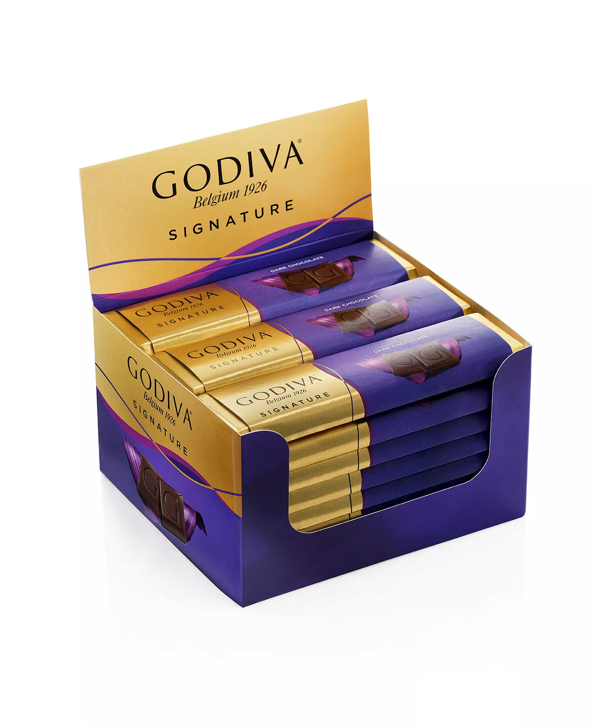 Godiva Chocolatier Dark Chocolate Bar Gift, 24 Pieces