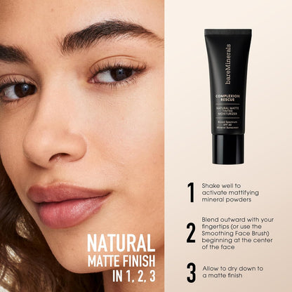 bareMinerals Complexion Rescue Natural Matte Tinted Moisturizer, SPF 30, Pick Shade NI