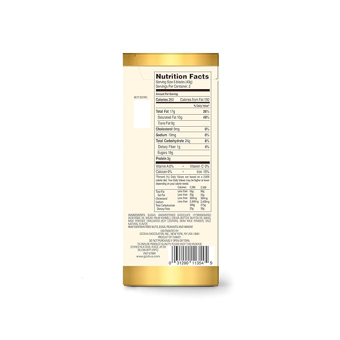 Godiva Masterpieces Dark Chocolate Ganache Heart 3 oz bars (pack of 10)