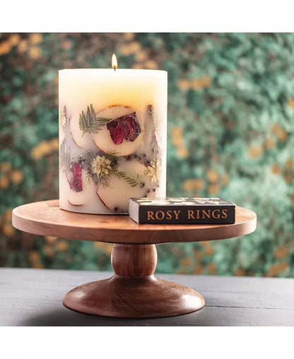Rosy Rings Small Round Botanical Candle - Spicy Apple 5.5"