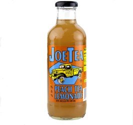 Joe Tea Peach Tea Lemonade 20 oz Glass Bottles (Case Pack of 12)