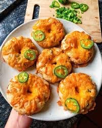 RawJoy Delicious Fresh Baked New York Classic Jalapeno Bagel