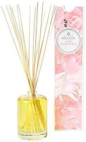 Voluspa Fragrant Oil Embossed Diffuser, Saijo Persimmon, 6 oz