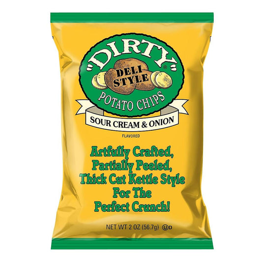 Dirty Kettle Chips, Sour Cream & Onion, 2 Ounce (Pack of 25)