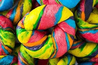 RawJoy Delicious Fresh Baked New York Rainbow Bagels