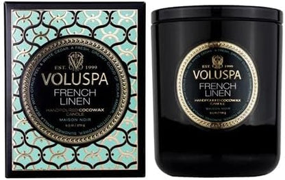 Voluspa French Linen Classic Candle 9.5 oz