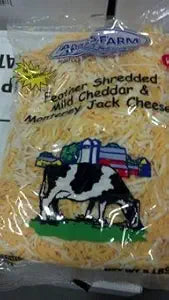 James Farm Feather Shredded Mild Cheddar & Monterey Jack Cheese 5 lbs