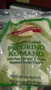 Supremo Italiano Italian Grated Pecorino Romano Cheese 5 lbs