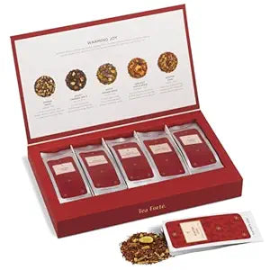 Tea Forte 2025 Limited Edition Warming Joy Single Steeps 15 Loose Tea Pouches