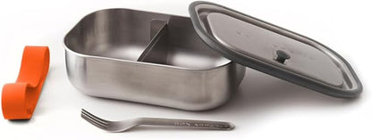 Black+Blum Stainless-steel Lunch Box | Leak-proof Oven Safe Plastic Free Meal Prep Lunch Food Container, Orange, 1000ml / 34 fl oz
