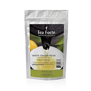 Tea Forte White Ginger Pear Loose Bulk Tea, 1 Pound Pouch, White Tea Tea Makes 160-170 Cups