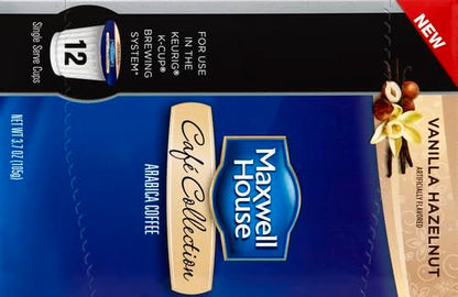Maxwell House Vanilla Hazelnut K - Cup Pods 3.7 oz box (Case Pack of 6)