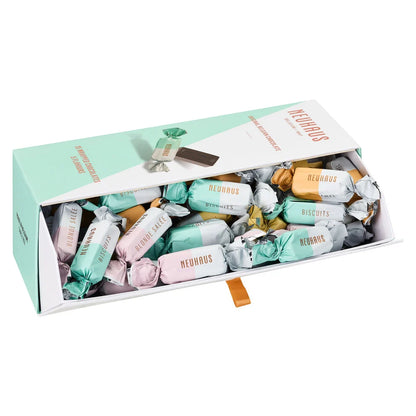 Neuhaus Belgian Chocolate Amusettes Sharing Box – 35 Neuhaus Chocolates with a Twist – 5 Different Flavors – Blonde Salée, Nougat Miel, Café, Caramel and Biscuits