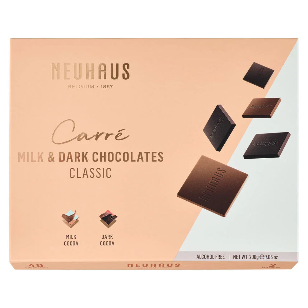 Neuhaus Carre Milk & Dark Chocolate Classic 40 Pieces