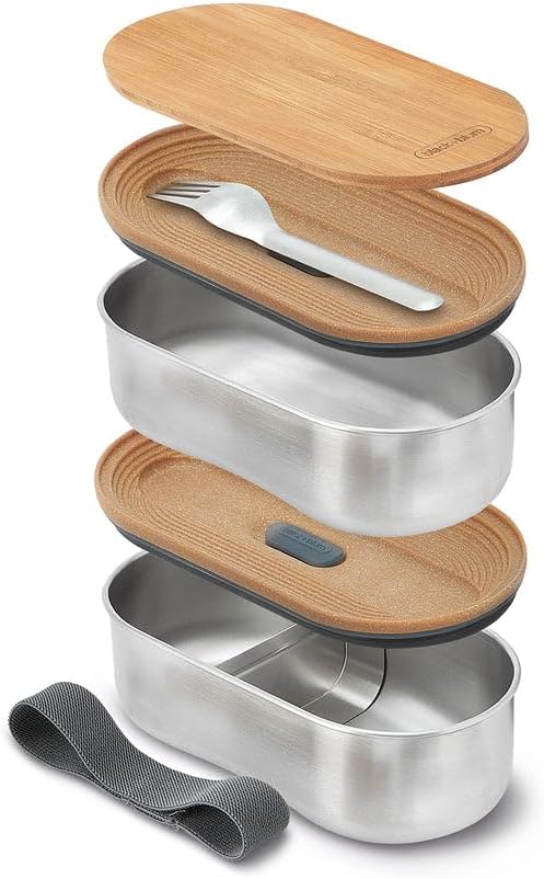 BLACK + BLUM Bento Box, Bamboo, Almond, 1 Litre