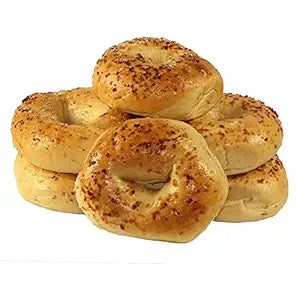 Just Bagels Onion Bagel, 4 Ounce - 48 per case.