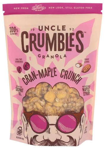 Uncle Crumbles Granola Cran-Maple Crunch 11 oz ( Pack of 6)