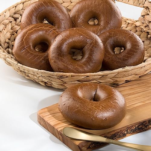RawJoy Delicious Fresh Baked New York Classic Pumpernickel Bagel