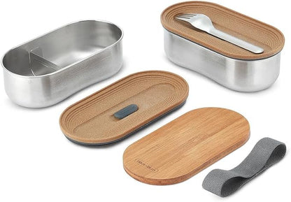 BLACK + BLUM Bento Box, Bamboo, Almond, 1 Litre