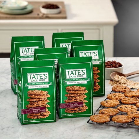 Tate's Bake Shop-OATMEAL RAISIN COOKIES,( 7 OZ )