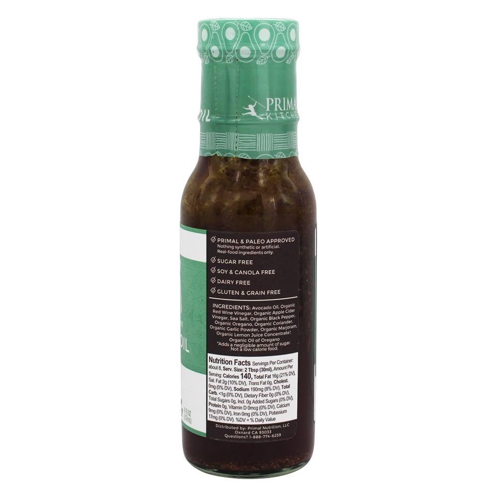 Primal Kitchen Greek Vinaigrette Made with Avocado Oil (Pack Of 6)