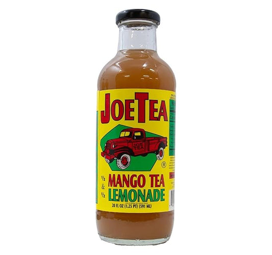 Joe Tea Mango Lemonade 20 oz Glass Bottles