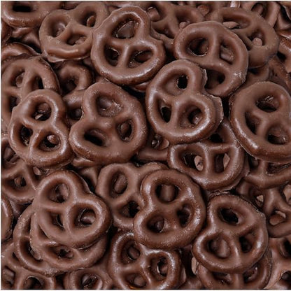 Pure Dark Chocolate Covered Pretzels 15 lb box