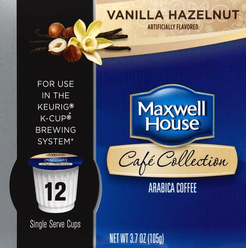 Maxwell House Vanilla Hazelnut K - Cup Pods 3.7 oz box (Case Pack of 6)