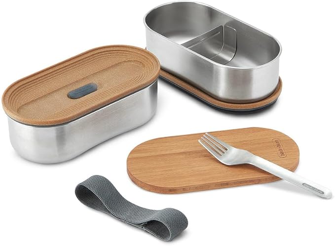 BLACK + BLUM Bento Box, Bamboo, Almond, 1 Litre