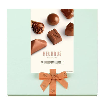 Neuhaus Belgian Chocolate Classic Discovery Collection All Milk Chocolates – 24 Timeless Neuhaus Milk Filled Chocolate Pralines – Gourmet Chocolate Gift