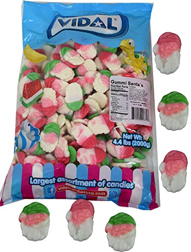 Gummi Santas 4.4 Pounds Christmas Gummy Candy Bulk-BIG BAG-XMAS SANTA CLAUS