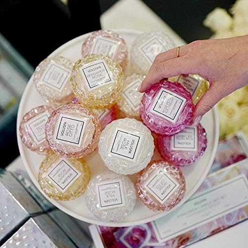 Voluspa Macaron Roses, Macaron Candle Gift Set, 1.8 Ounce, 15 Hour Each Burn Time, Coconut Wax for Clean Burning, Handcrafted in The USA