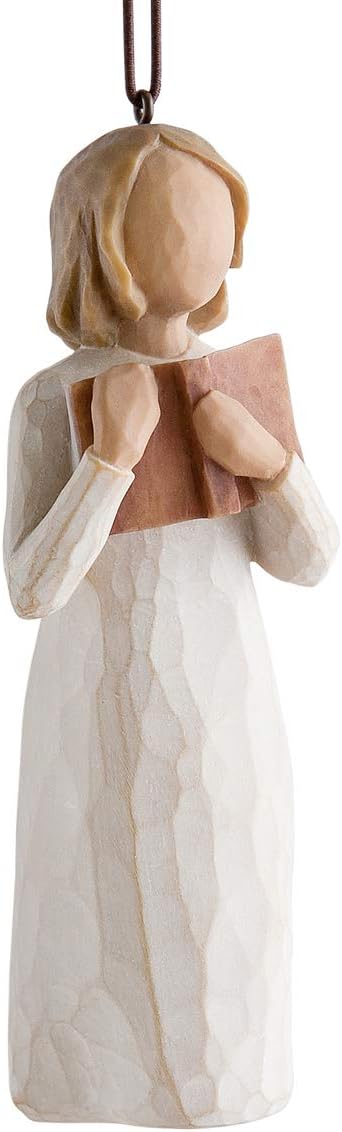 Willow Tree Love of Learning Ornament, Sculpted Hand-Painted Figure