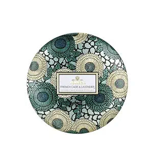 VOLUSPA FRENCH CADE & LAVENDER 3 Wick Candle In Tin Coconut Wax 12oz 340g New