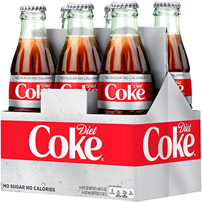 Diet Coke 8 oz Glass Bottle Pack of 24