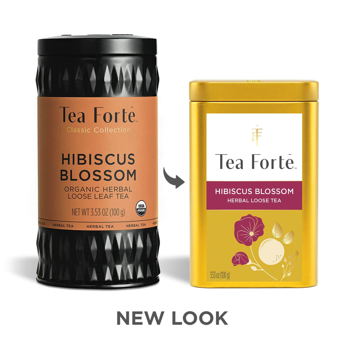 Tea Forte Hibiscus Blossom Loose Leaf Tea Canister