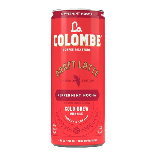 La Colombe Peppermint Maca Draft Latte Cold Brew 11 oz can (Case Pack of 12)
