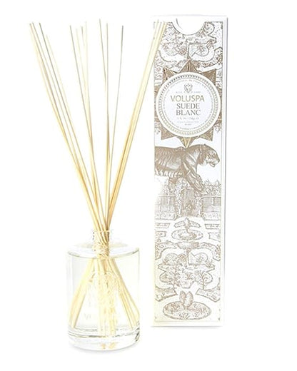 Voluspa Suede Blanc Home Diffuser, 6 Ounce