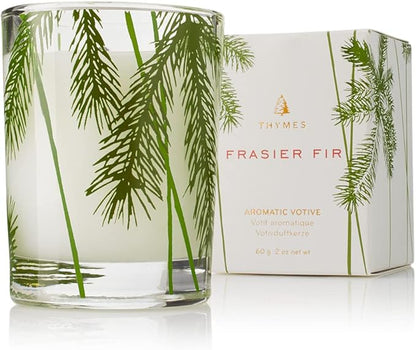 Frasier Fir Aromatic 2 Candle Set, Pine Needle Design