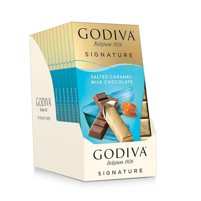 Godiva Salted Caramel Milk Chocolate Mini Bars 3.1 oz each