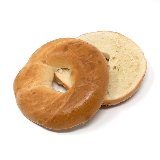 Just Bagels Individually Wrapped Mini Plain Bagel, 2 Ounce - 60 per case.